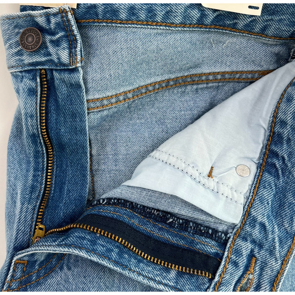 Levi's Premium Women Baggy Dad Straight Leg Mid Rise Jeans 24x30 Blue NWT - Picture 6 of 11